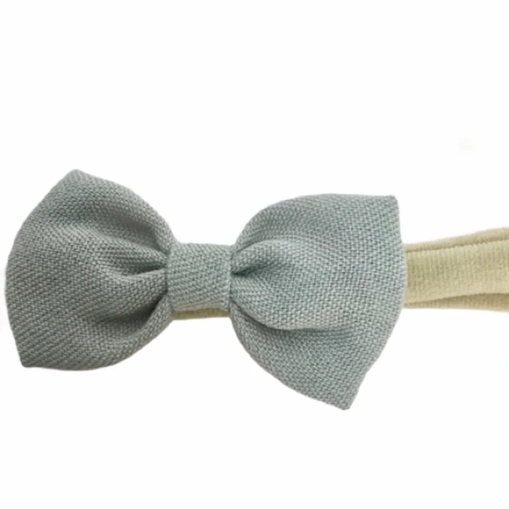 Girl's Light Gray, Floral & Light Pink Stretchy Bow Headbands Variety 3 Pack Set